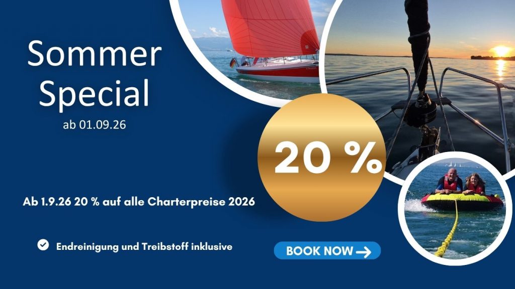 Sommer Special - 20 % auf alle Charterpreise!